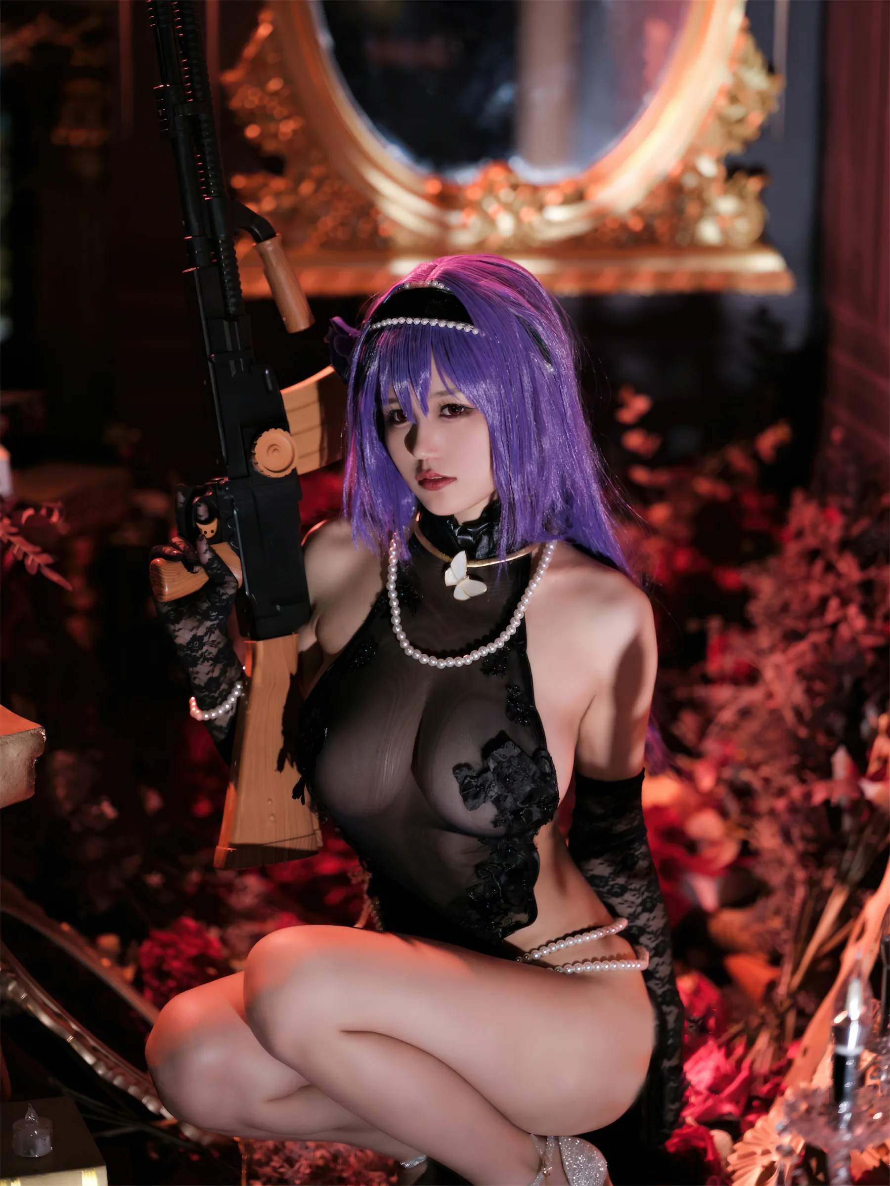小仓千代w – 少女前线 ZB26 暗蔷摇曳 [20张]-渣男图社