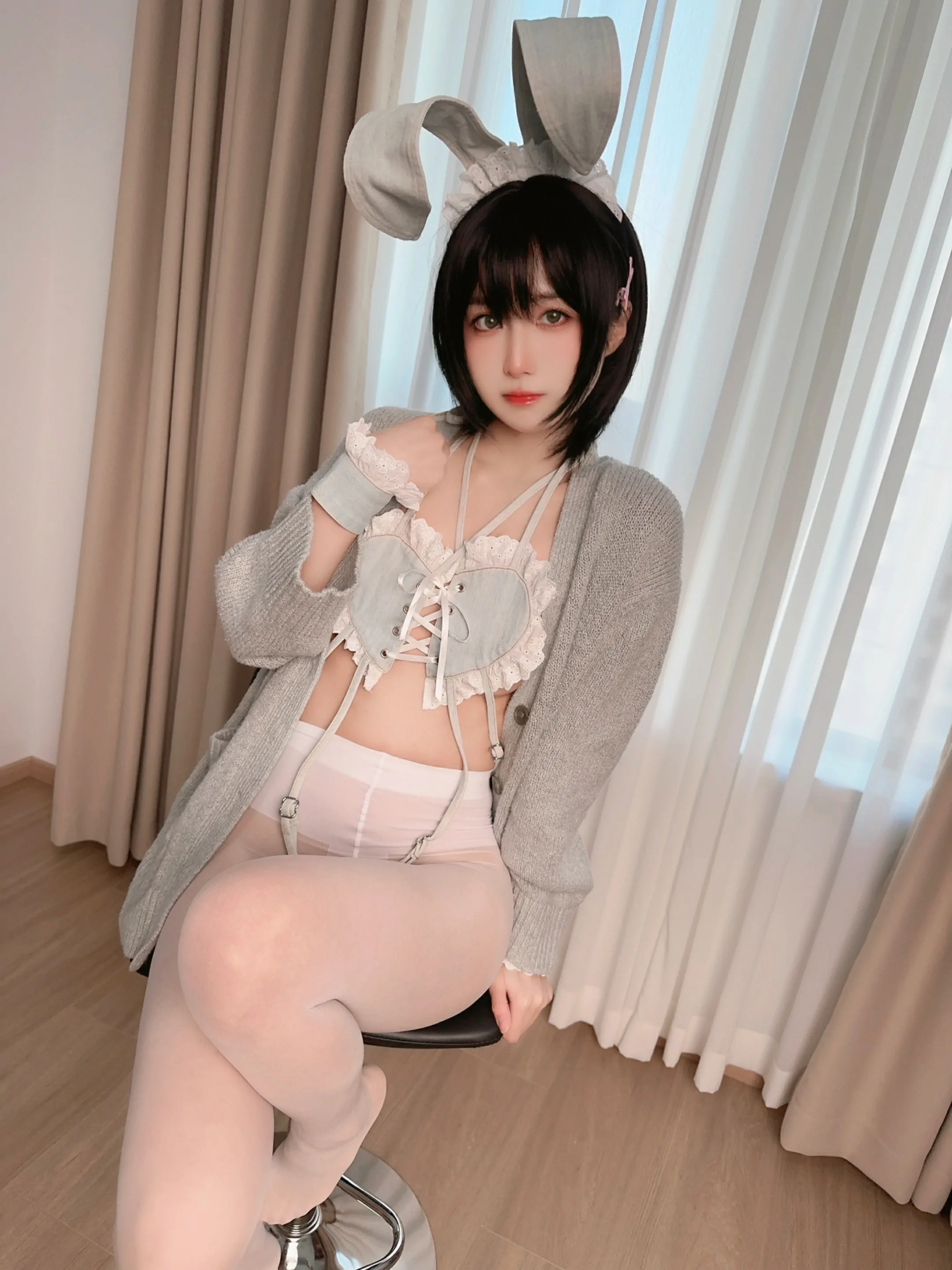 布丁大法 – 牛仔硬糖兔 [98张]-渣男图社