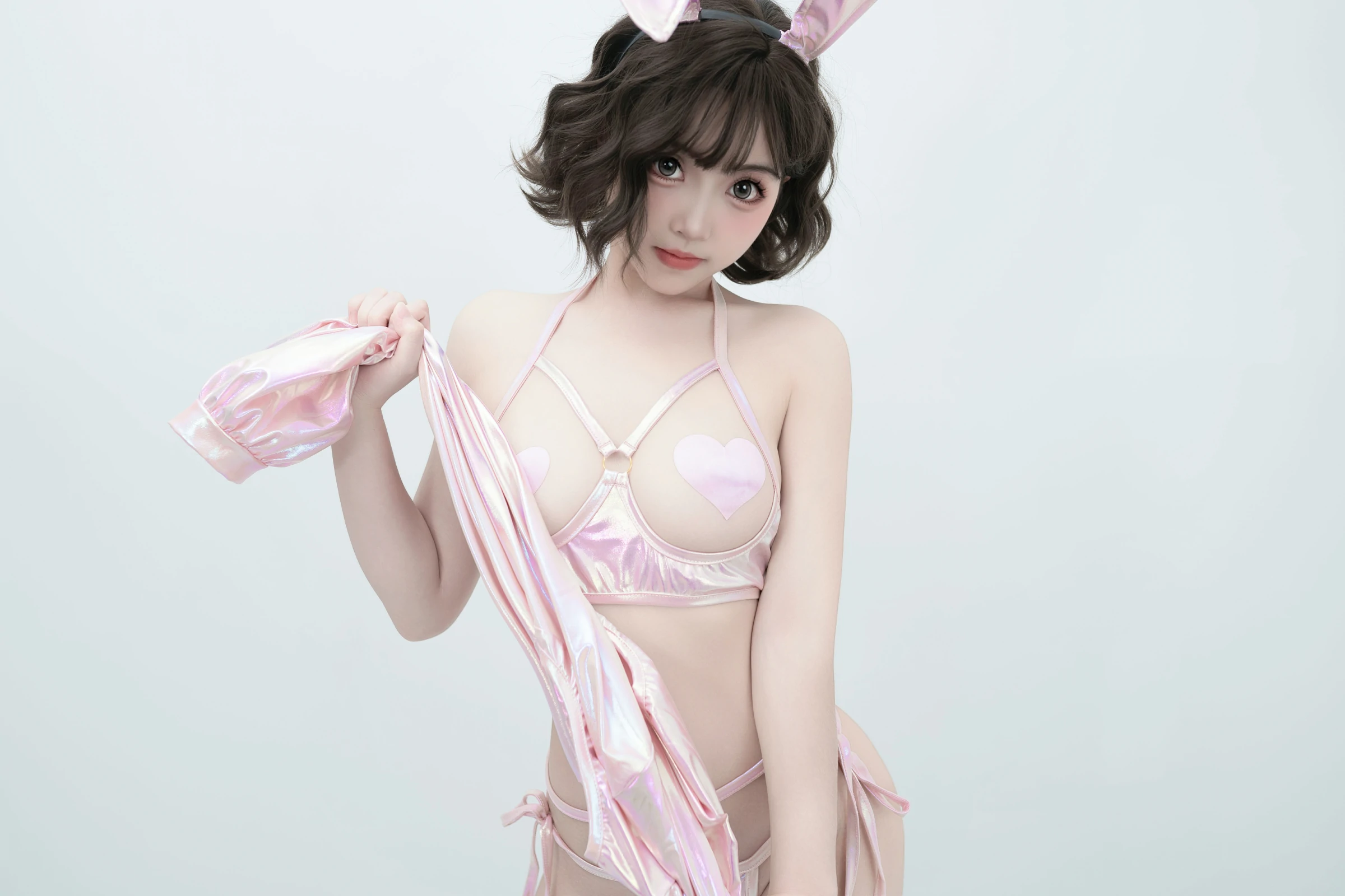 Bangni邦尼 – 粉色兔兔 [102张]-渣男图社