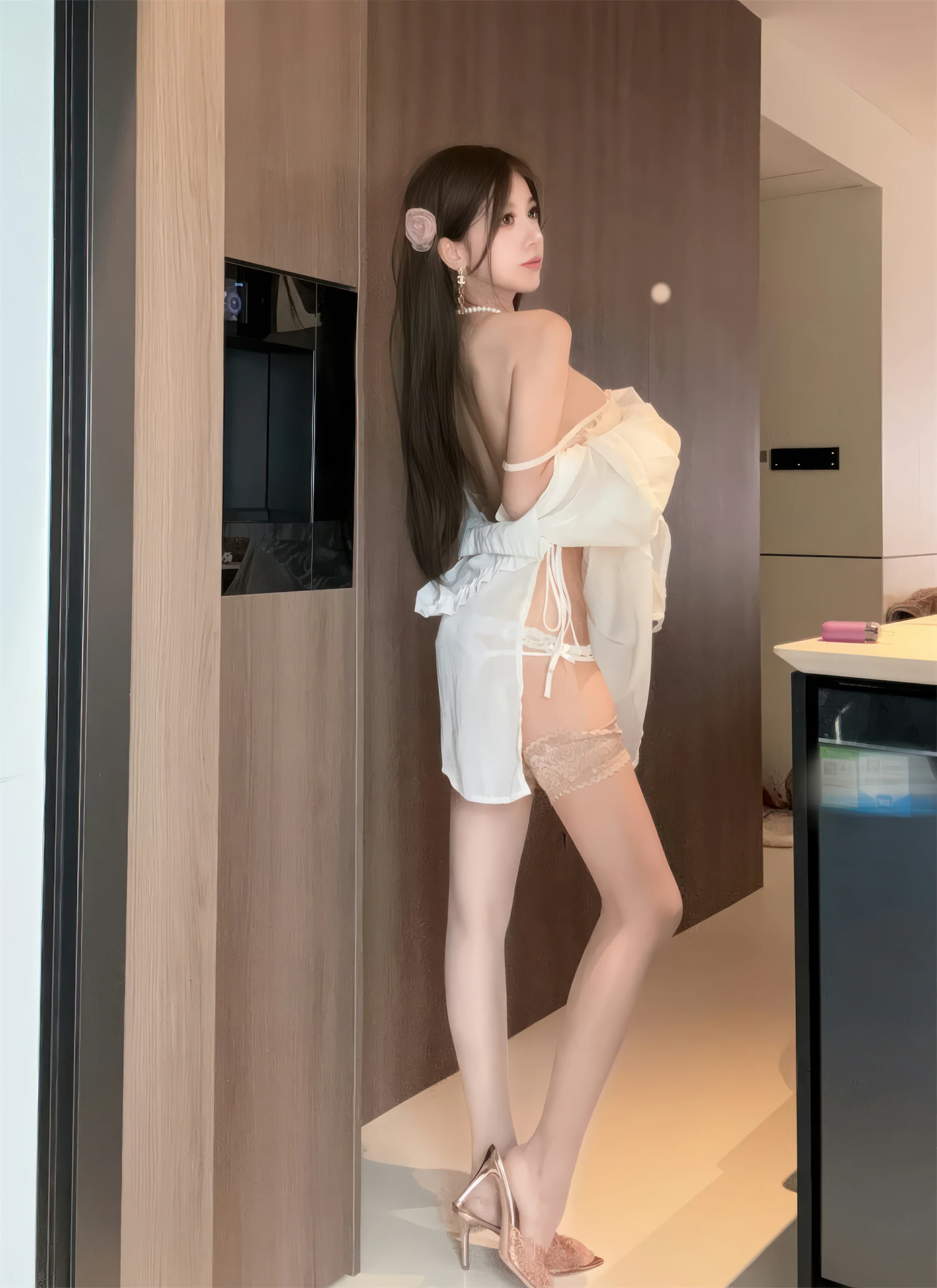 过期米线线喵 – 羞涩の妻 [39张]-渣男图社